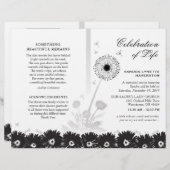 Schwarz-Weiß-Beerdigung mit Foto (Vorne/Hinten)