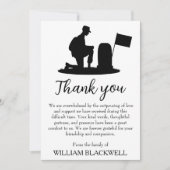 Schwarz-Weiß-Begräbniskarten Einladung (Vorderseite)