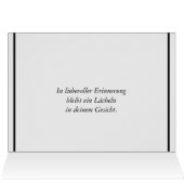 Schwarz-Weiß-Beileid-Beileid (Innenansicht Horizontal (Oben))