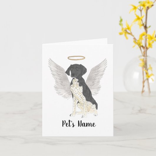 Schwarz-Weiß-Beileid Karte (Gelbe Blume)