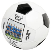 Schwarz Weiß Benutzerdefiniertes Fußball Trainer F (Dreiviertel)