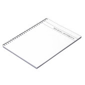 Schwarz Weiß Berater Rechtsanwalt Beruf Notizblock (Linke Seite)