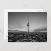 Schwarz-Weiß-Berlin im Winter Postkarte (Vorne/Hinten)