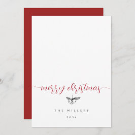 Schwarz-weiß Berries Sketch Foto Weihnachten