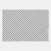 Schwarz-Weiß-Berry| Roter Pinselstrich Geschenkpapier Set (Vorderseite 3)