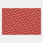 Schwarz-Weiß-Berry| Roter Pinselstrich Geschenkpapier Set (Vorderseite 2)