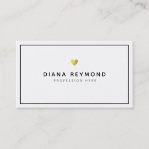 Schwarz-Weiß-berufliche Liebe Visitenkarte