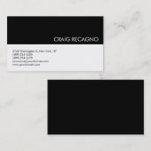 Schwarz/Weiß - Berufliche Visitenkarte (Vorne/Hinten)