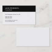 Schwarz/Weiß - Berufliche Visitenkarte (Vorne/Hinten)