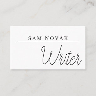 Schwarz-Weiß-Berufliche Visitenkarte