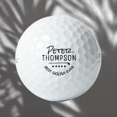Schwarz-Weiß-Bester Golfer Golfball
