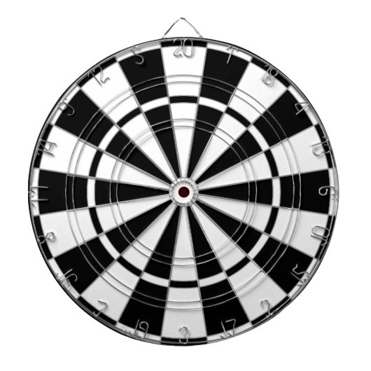 Schwarz-Weiß-Bicolor-Dart-Board Dartscheibe (vorne)