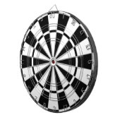 Schwarz-Weiß-Bicolor-Dart-Board Dartscheibe (Vorderseite rechts)