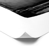 Schwarz-Weiß-Bier-Tasse-Plakat drucken Poster (Ecke)