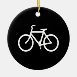 Schwarz-Weiß-Bike-Grafik Keramikornament