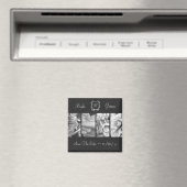 Schwarz & Weiß Biker-Thema Speichern Sie das Date  Magnet (In Situ (Geschirrspüler))