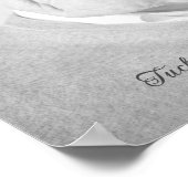 Schwarz-Weiß-Bild für Beerdigungsservice Poster (Ecke)