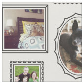 Schwarz-Weiß-Bild-Rahmen Stoff (Nahaufnahme)