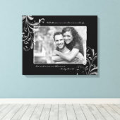 Schwarz-Weiß-Bild-Vorlage Leinwanddruck (Insitu (Holzboden))