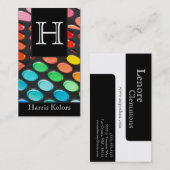 Schwarz-weiß bilden Sie Visitenkarte (Vorne/Hinten)