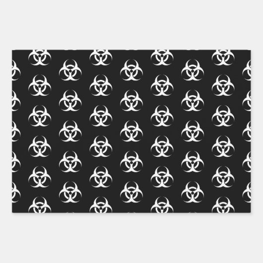 Schwarz-Weiß-Biogefährdung Geschenkpapier Set (Vorderseite 2)