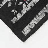 Schwarz-Weiß-Birkenwälder Fleece Blanket (Ecke)