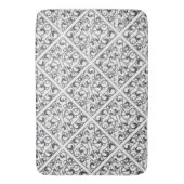 Schwarz-Weiß-Blasen-Muster Bathmat Badematte (Vorderseite Vertikal)