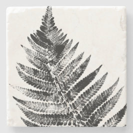 Schwarz-Weiß-Blattdruck Steinuntersetzer