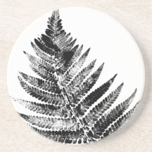 Schwarz-Weiß-Blattdruckrunde