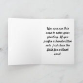 Schwarz-Weiß-Blätter Karte (Innenseite)