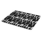 Schwarz-Weiß-Blätter Schneidebrett (Ecke)