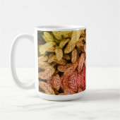 Schwarz-Weiß-Blattmuster Kaffeetasse (Links)