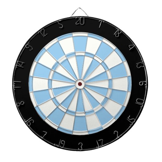 Schwarz-Weiß-Blau Dartscheibe (vorne)