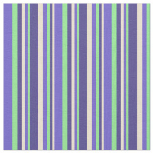 Schwarz, Weiß, Blau, Grün und Schieferblau Stoff