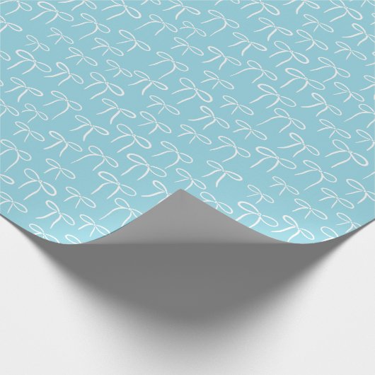 Schwarz-Weiß-Blau-Muster Geschenkpapier (Ecke)