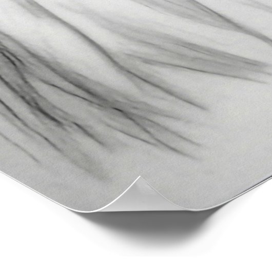 Schwarz-Weiß-Bleistift Zeichnend Girl Generative A Poster (Ecke)