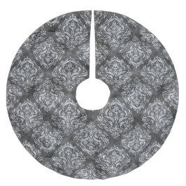 Schwarz-Weiß-Blüh - Weihnachtsbaumrock Polyester Weihnachtsbaumdecke