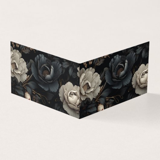 Schwarz-Weiß-Blume (Vorderseite)