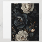 Schwarz-Weiß-Blume (Vorne/Hinten)