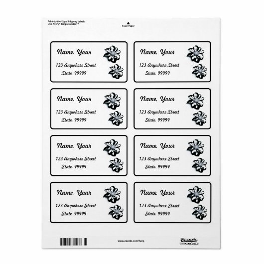 Schwarz-Weiß-Blume (Vorne)