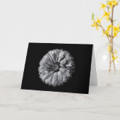 Schwarz-Weiß-Blume 10 Karte (Gelbe Blume)