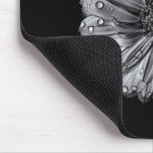 Schwarz-Weiß-Blume 10 Mousepad (Ecke)