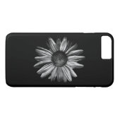 Schwarz-Weiß-Blume 18 Case-Mate iPhone Hülle (Rückseite (Horizontal))