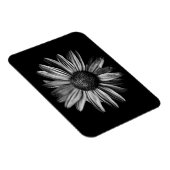 Schwarz-Weiß-Blume 18 Magnet (Rechte Seite)
