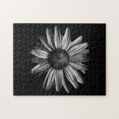 Schwarz-Weiß-Blume 18 Puzzle (Horizontal)