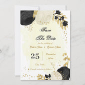 Schwarz-Weiß-Blume, botanisch Save The Date (Vorderseite)