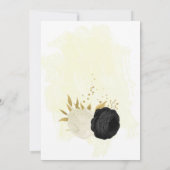 Schwarz-Weiß-Blume, botanisch Save The Date (Rückseite)