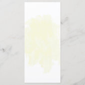 Schwarz-Weiß-Blume botanisches Hochzeitsmenü Menükarte (Rückseite)