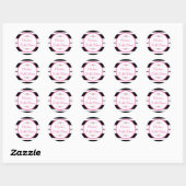 Schwarz, Weiß, Blume Brautparty Stickers (Blatt)