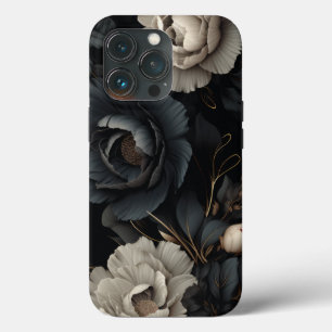 Schwarz-Weiß-Blume Case-Mate iPhone Hülle